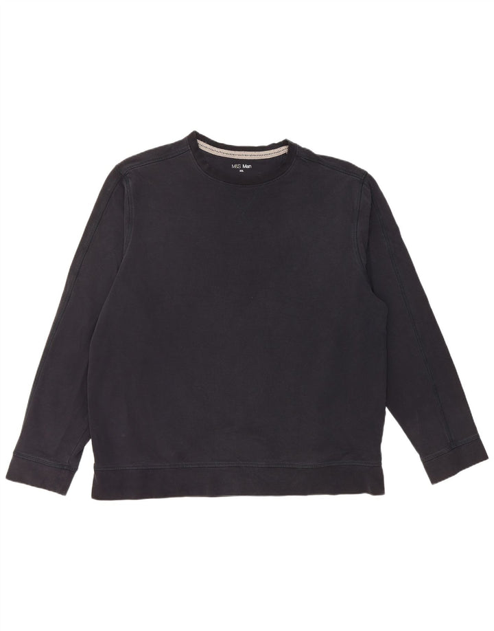 Felpa da uomo Marks & Spencer maglione 2XL cotone nero