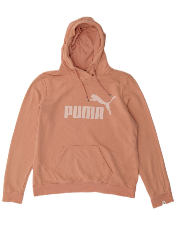 Felpa con cappuccio grafica PUMA da donna UK 14 grande rosa