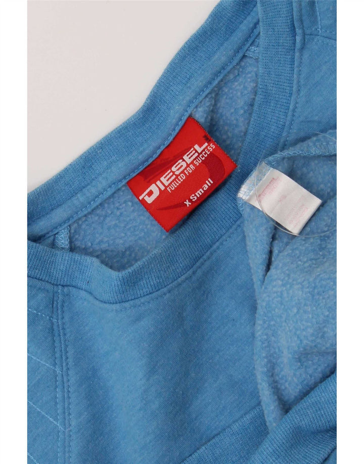 Felpa con grafica da donna Diesel UK 6 XS poliestere blu