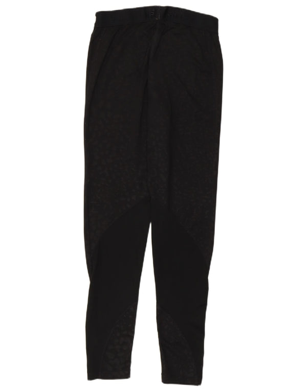 Leggings grafici Nike Dri Fit da donna UK 8 piccola stampa animale nera