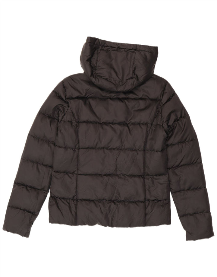 Giacca imbottita con cappuccio Ellesse da donna Heritage UK 10 piccola in nylon nero