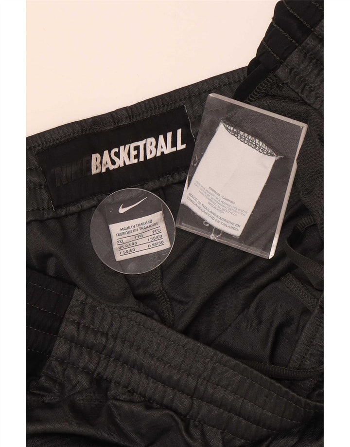 Pantaloncini sportivi da uomo Nike 2XL Poliestere color block grigio