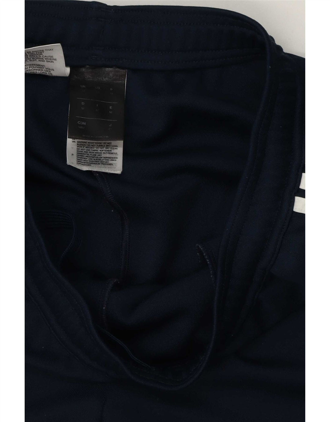 Pantaloni da tuta da uomo Adidas medi in poliestere blu navy