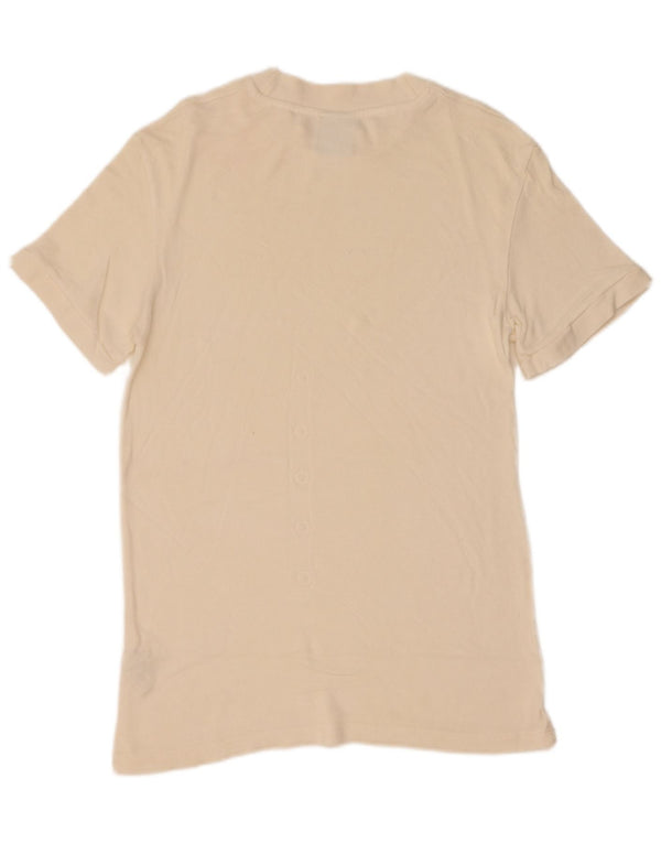 T-shirt Zara da uomo Top media bianco sporco