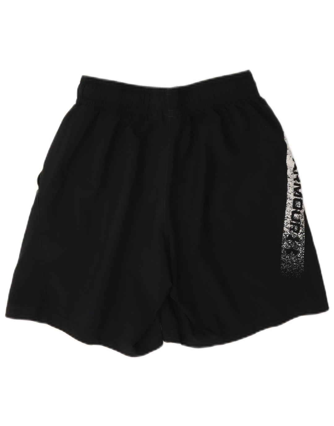 Pantaloncini sportivi grafici da uomo Under Armour piccoli in poliestere color block nero
