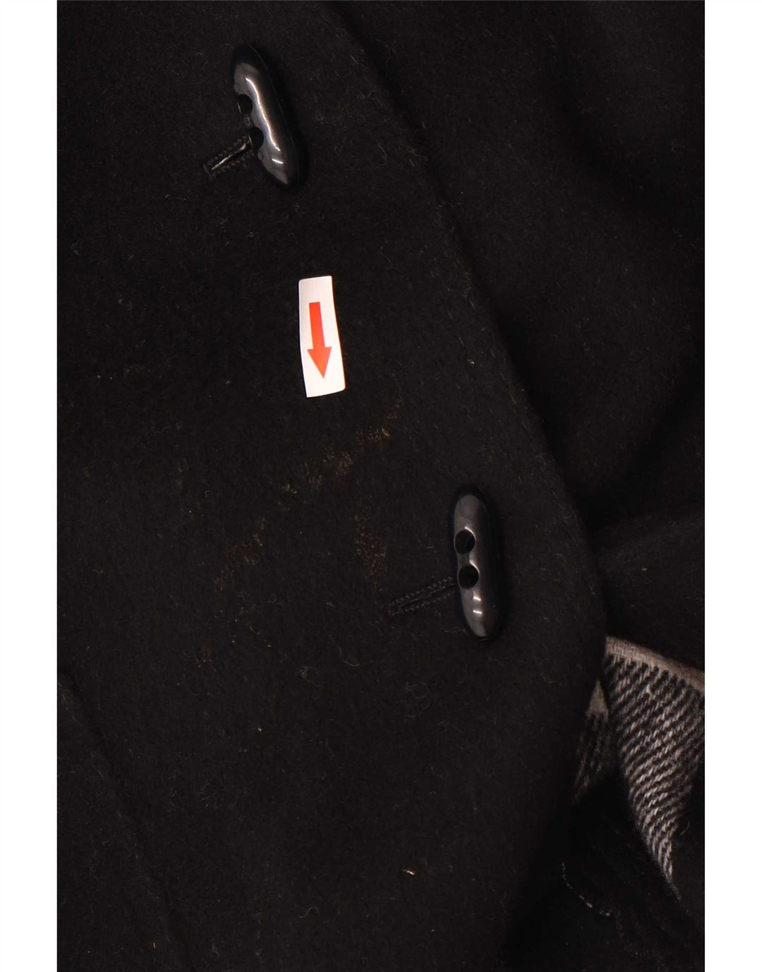 Cappotto poncho da donna Althof Petit Paris EU 38 lana nera media