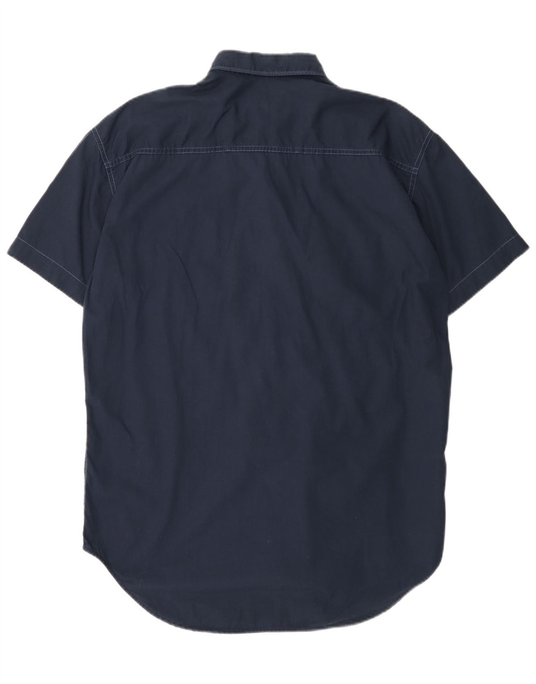 REPLAY Camicia a maniche corte da uomo XL in cotone blu navy