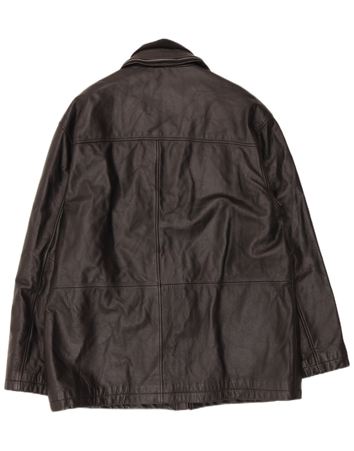 Giacca in pelle da uomo Kartel UK 42 XL Nera