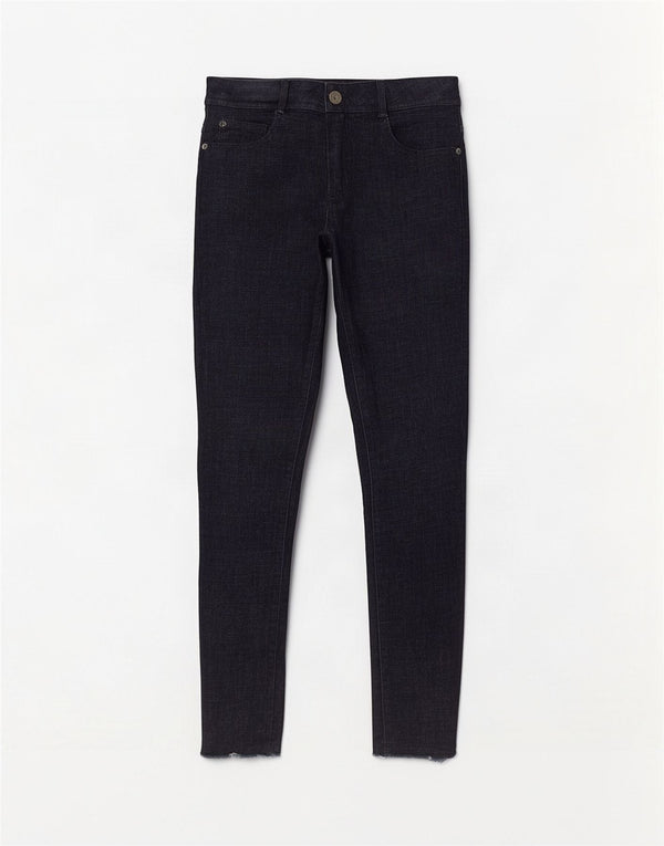 Jeans super skinny a vita alta da donna Benetton W29 L28 Blu Navy