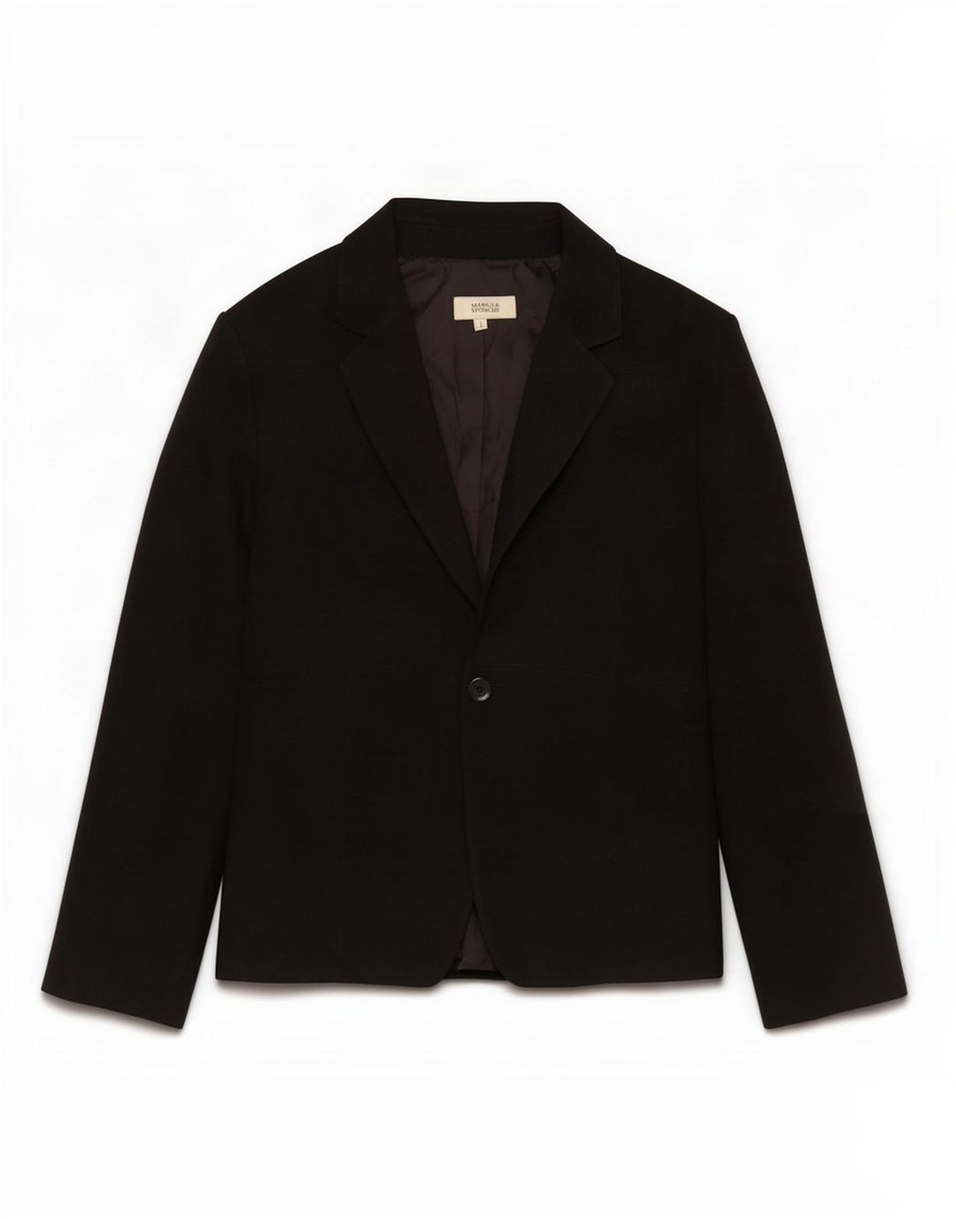 Giacca blazer a 1 bottone Marks & Spencer da donna UK 12 poliestere nero medio