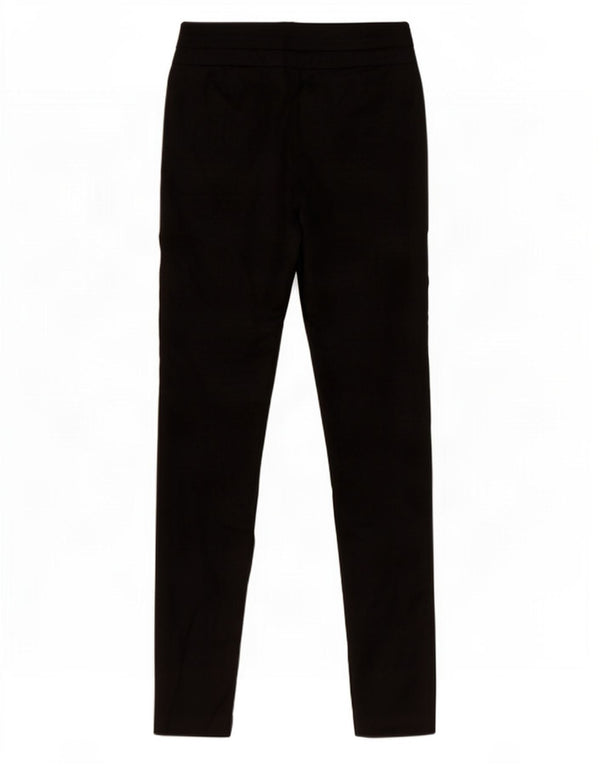Pantaloni casual skinny da donna Moschino US 8 Medium W30 L31 Cotone nero