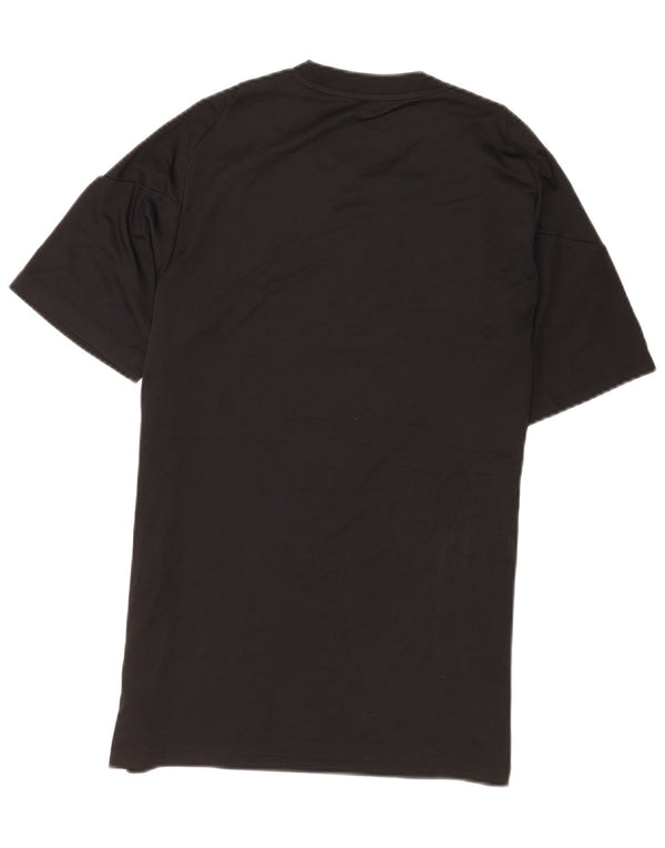 T-shirt Adidas da uomo a maniche corte slim fit, media, in poliestere nero, sportivo