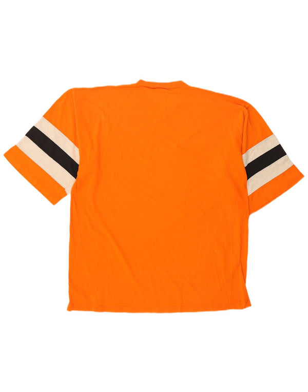 T-shirt grafica da uomo Champion Top XL Orange Colourblock