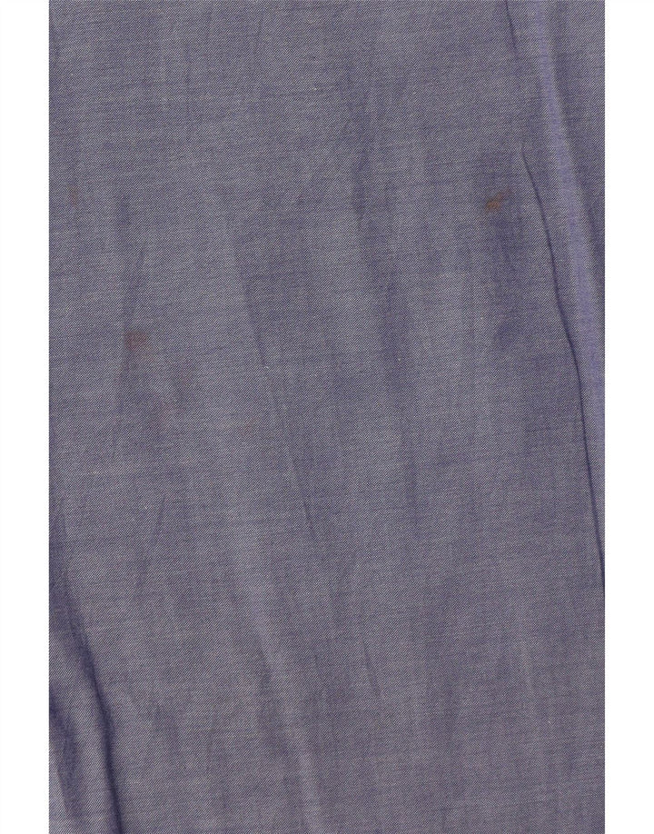 TOMMY HILFIGER Mens Regular Fit Short Sleeve Shirt Size 16 Large Blue Vintage Tommy Hilfiger and Second-Hand Tommy Hilfiger from Messina Hembry 