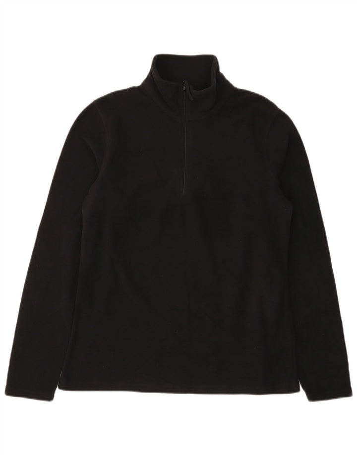 Maglione in pile da donna con collo e zip Mountain Warehouse UK 14 medio nero