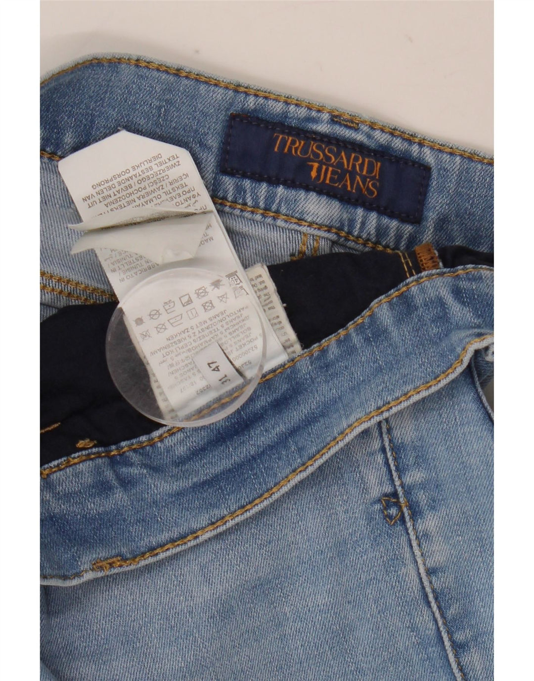 Jeans Slim Donna Trussardi W31 L32 Blu Poliestere