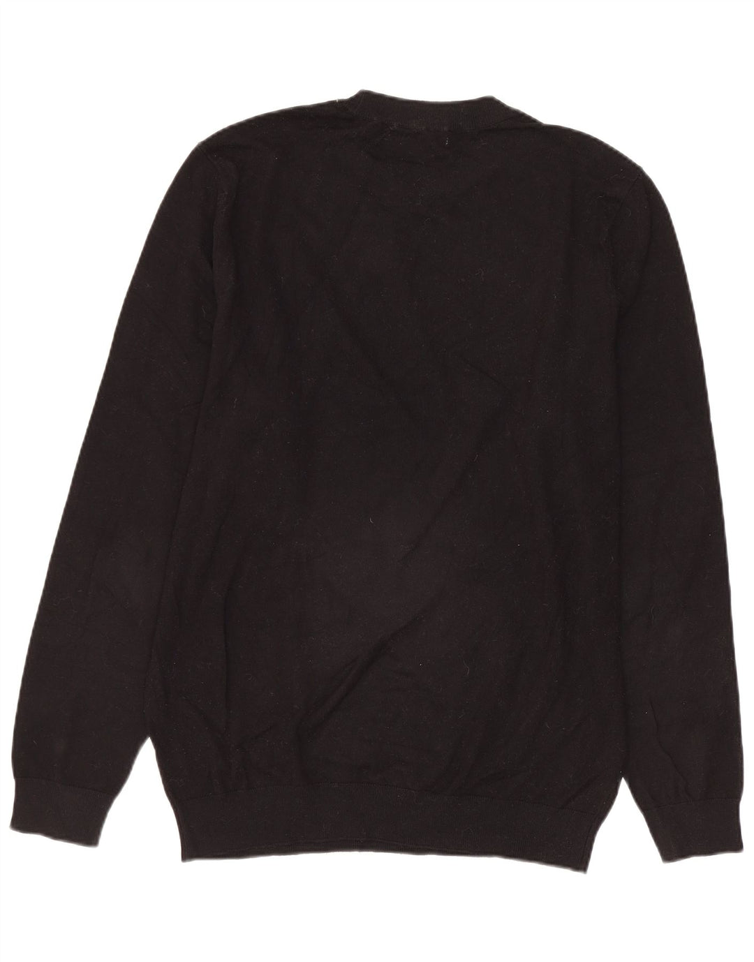 Maglione maglione girocollo da donna Zara UK 14 viscosa nera media