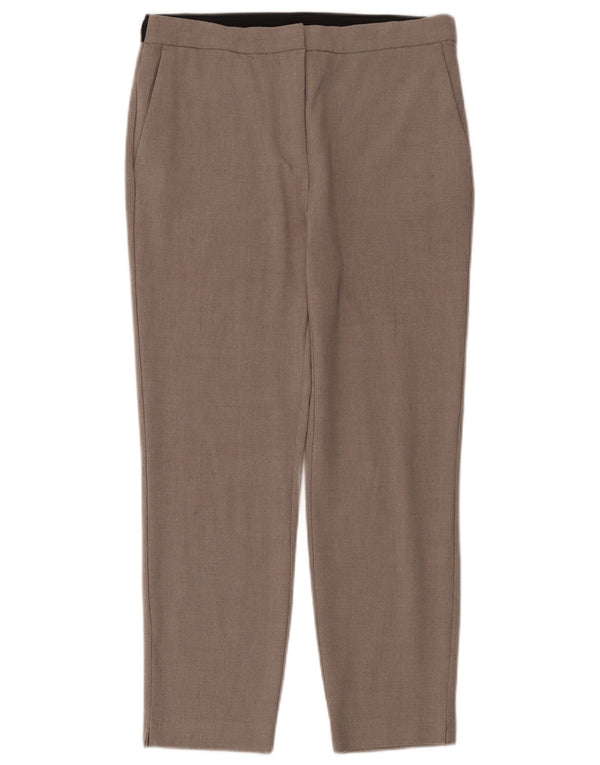 Pantaloni chino a vita alta da donna Zara grandi W30 L27 beige color block