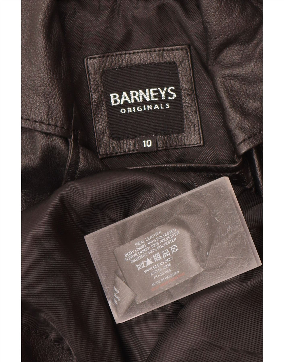 Giacca da motociclista in pelle da donna BARNEYS US 10 Large in pelle nera