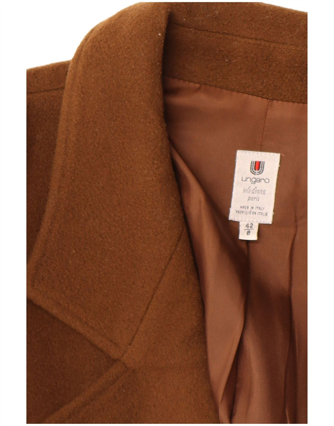 Cappotto Doppiopetto Donna Ungaro IT 42 Marrone Medio Lana Vergine