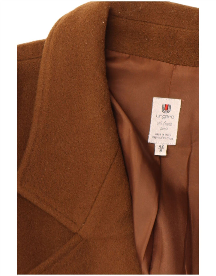 Cappotto Doppiopetto Donna Ungaro IT 42 Marrone Medio Lana Vergine