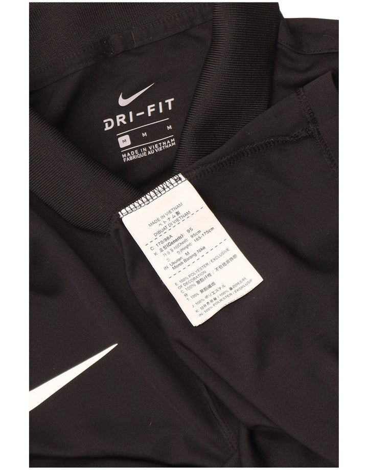 Polo grafica da uomo Nike, poliestere nero medio