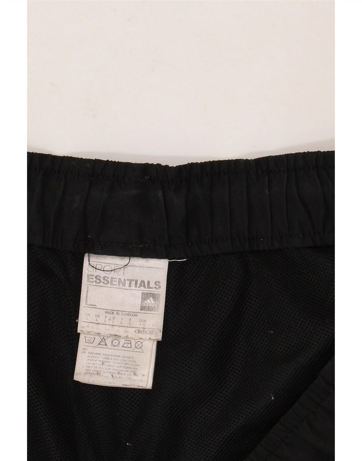 Pantaloncini sportivi ADIDAS Climalite da uomo grandi in poliestere nero
