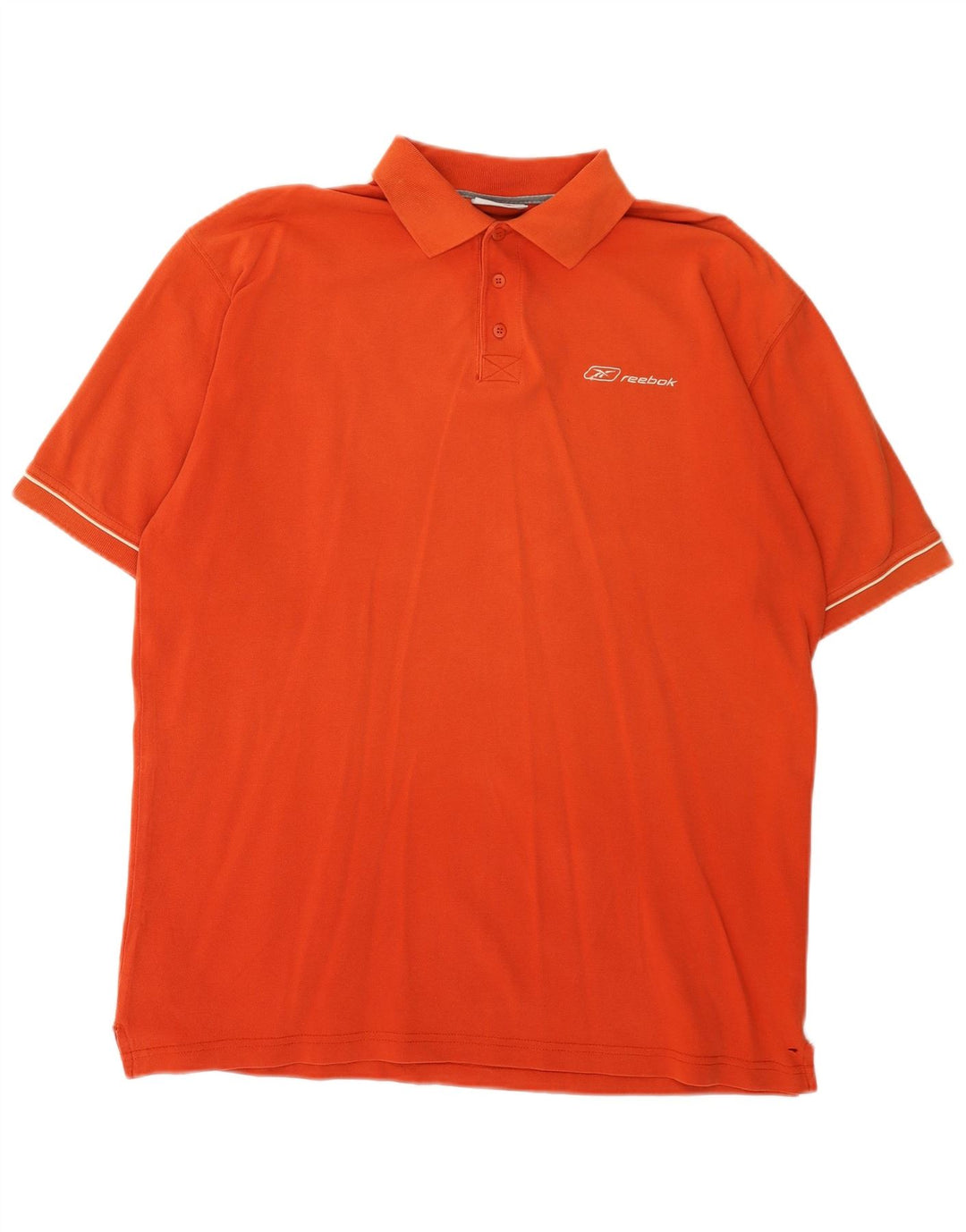 Polo REEBOK da uomo XL in cotone arancione