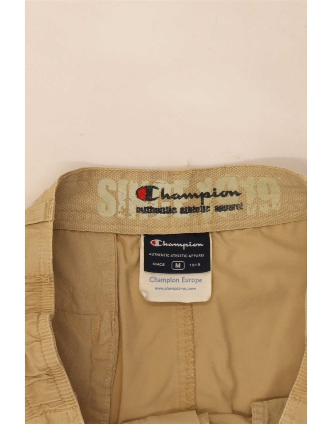 Pantaloncini cargo da uomo Champion medi W30 in cotone beige