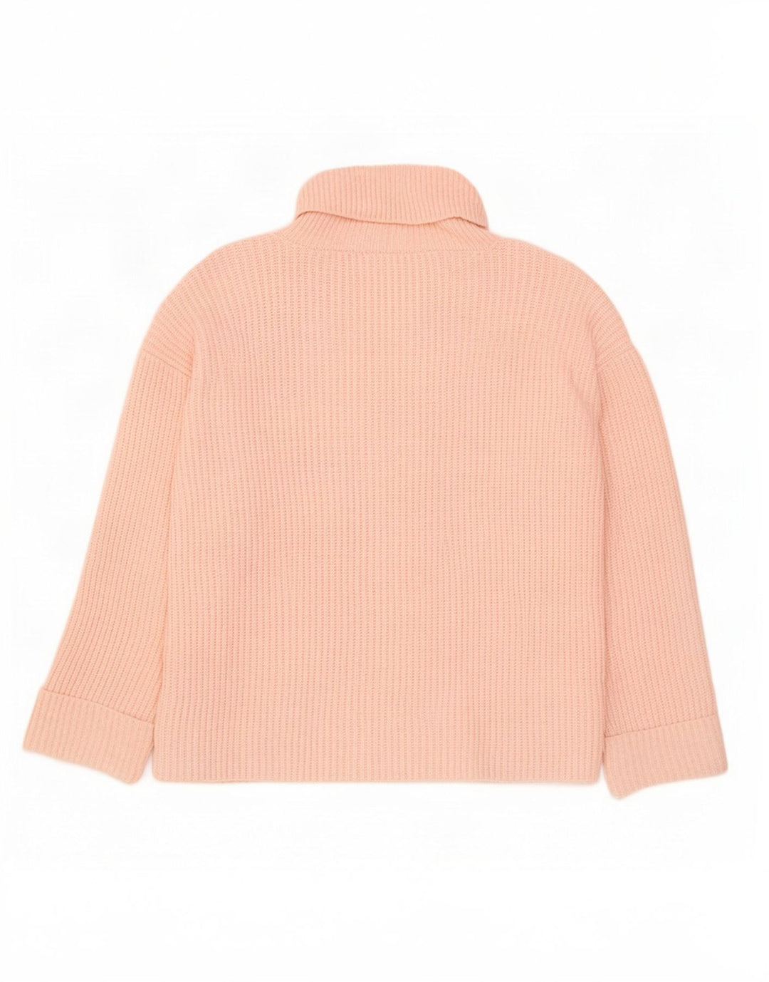 Maglione maglione oversize a collo alto Marks & Spencer da donna UK 16 grande rosa