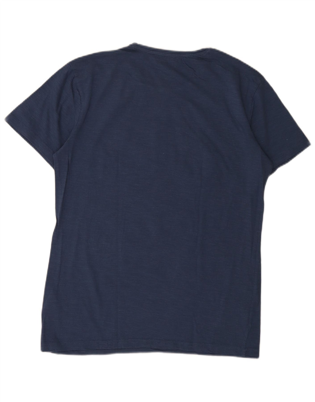 T-shirt grafica da uomo Gaudi Top grande in cotone blu navy