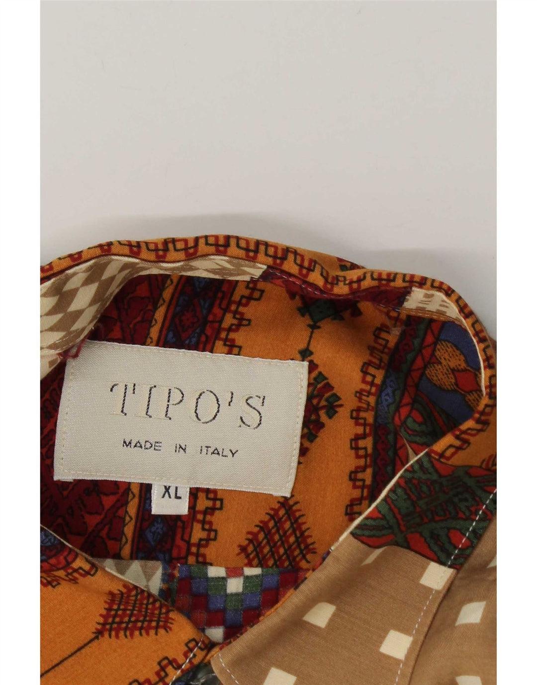 Camicia da uomo a maniche corte Tipo' S XL Patchwork multicolore