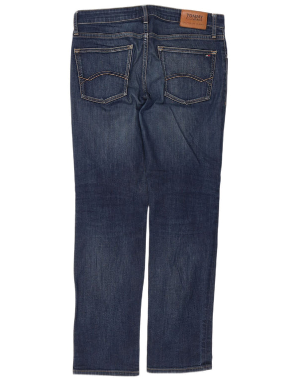 Jeans dritti da uomo Tommy Hilfiger W34 L32 cotone blu