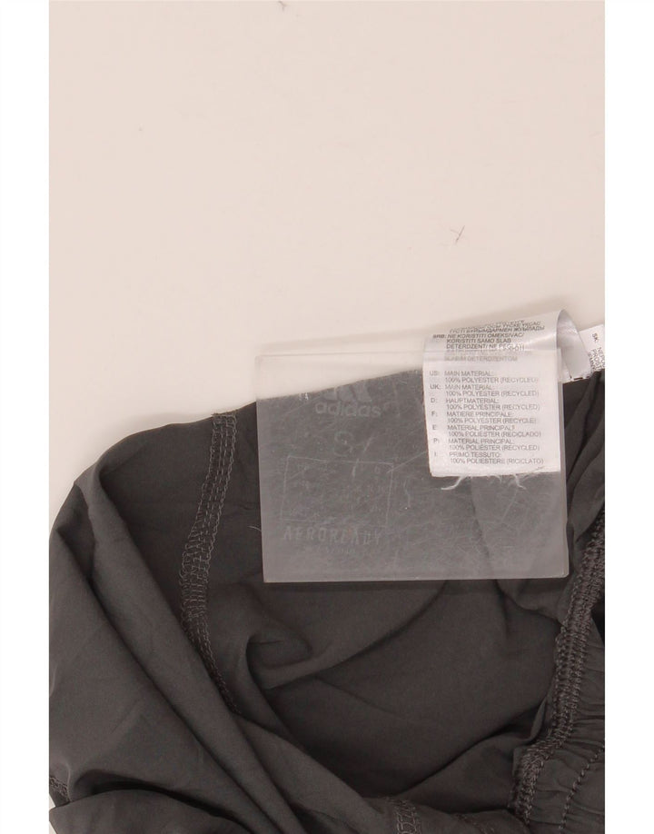 Pantaloncini sportivi ADIDAS Aeroready da donna UK 8 Small Grigio Poliestere