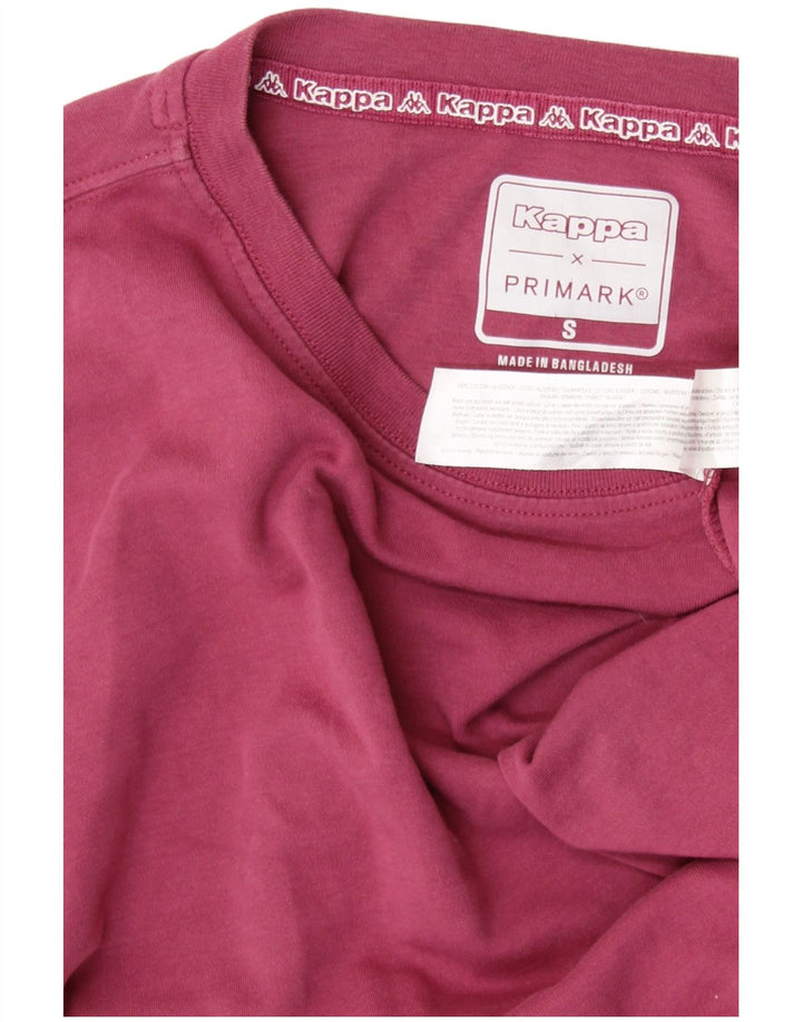 T-shirt grafica oversize corta da donna KAPPA Top UK 10 piccola bordeaux