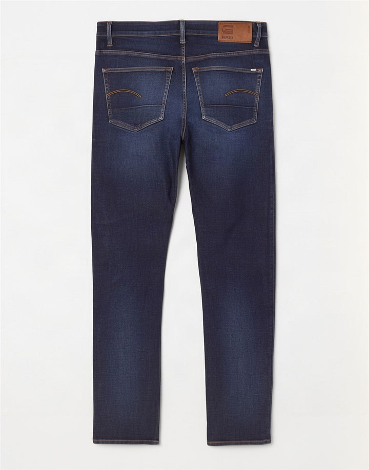 Jeans slim da uomo G-Star 3301 W34 L32 cotone blu navy