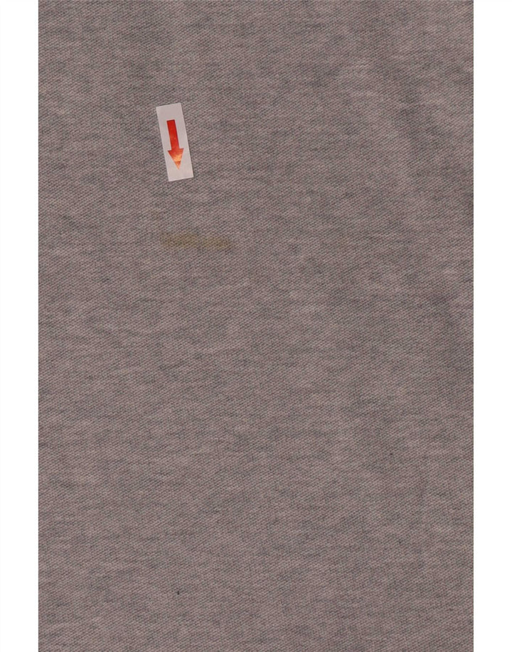 Felpa da uomo Izod con collo con zip acqua salata, maglione grande, cotone grigio