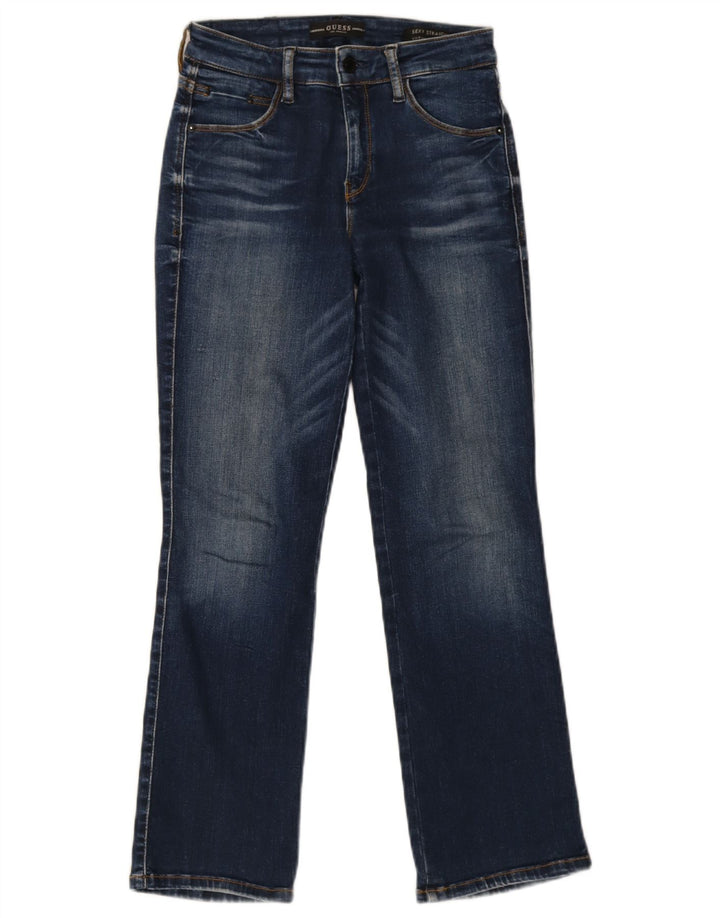 Jeans dritti Curvy da donna Guess W24 L26 cotone blu