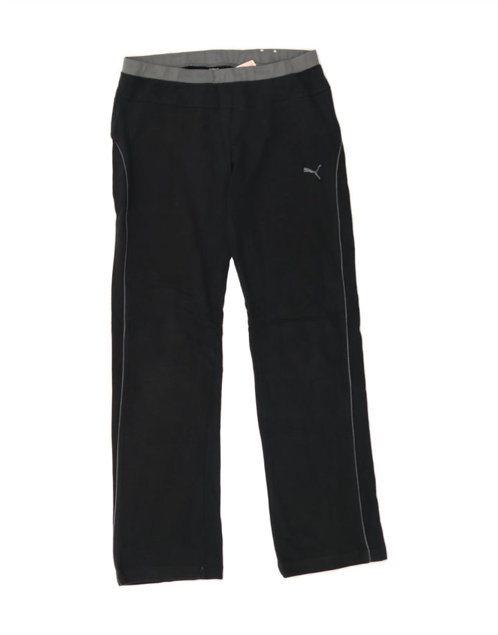 PUMA Womens Tracksuit Trousers UK 14 Medium Black Cotton Vintage Puma and Second-Hand Puma from Messina Hembry 