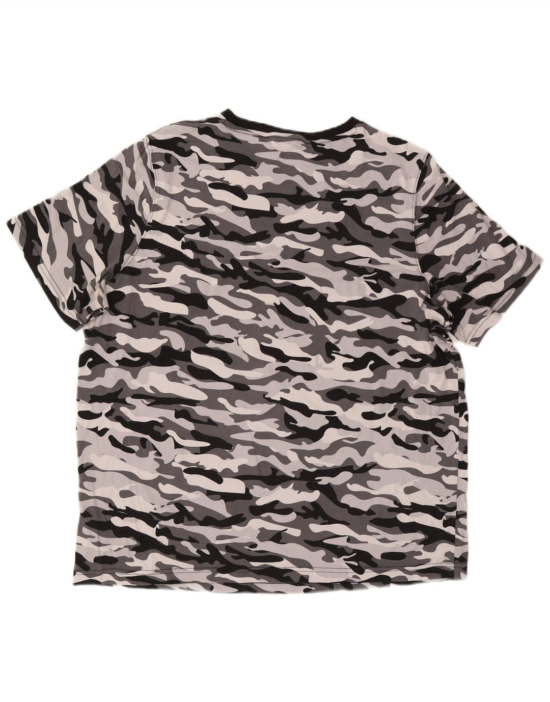 T-shirt da uomo PUMA Top 2XL in cotone mimetico grigio