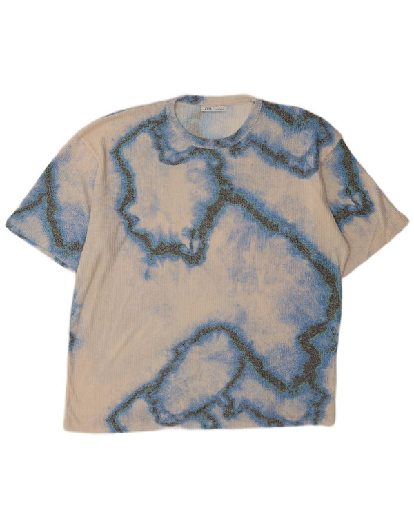 T-shirt grafica da donna Zara Top UK 18 XL Tie Dye multicolore