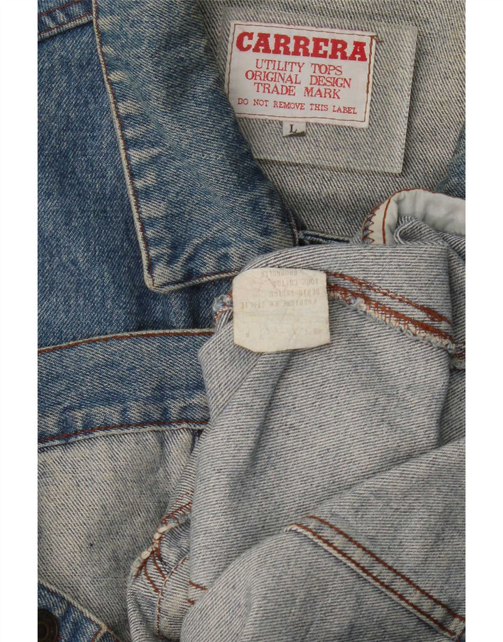 Giacca di jeans da uomo Carrera UK 40 grande cotone blu