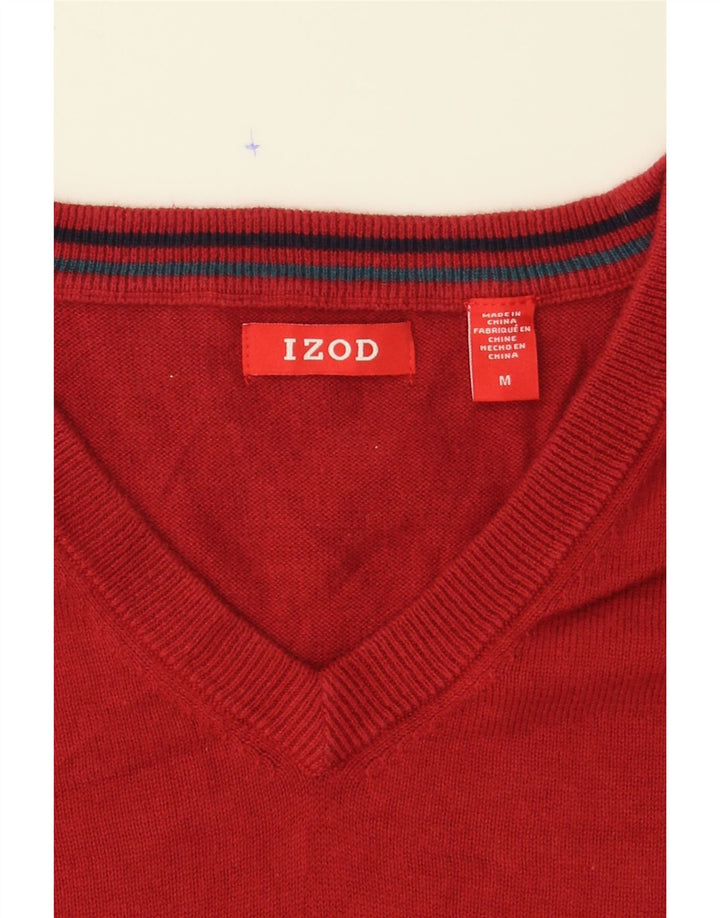 IZOD Mens Vest Tank Top Medium Red Cotton Vintage Izod and Second-Hand Izod from Messina Hembry 