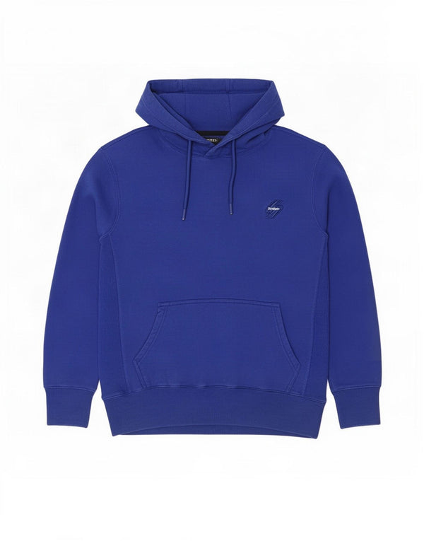Felpa con cappuccio da uomo Superdry grande in cotone blu