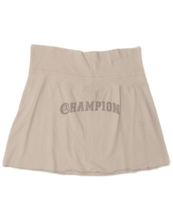 Gonna da tennis grafica da donna Champion grande W32 in cotone bianco