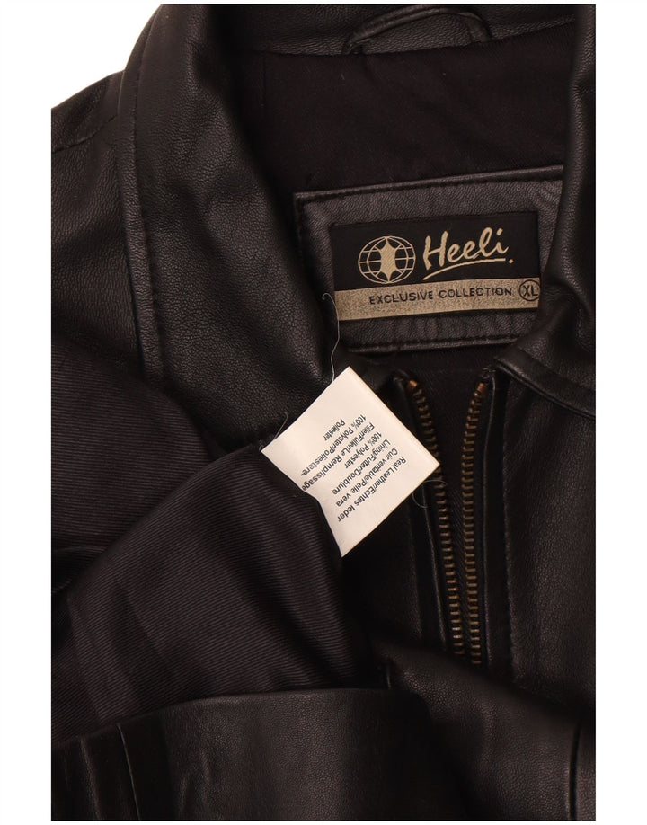 Giacca in pelle da donna Heeli UK 18 XL Pelle nera