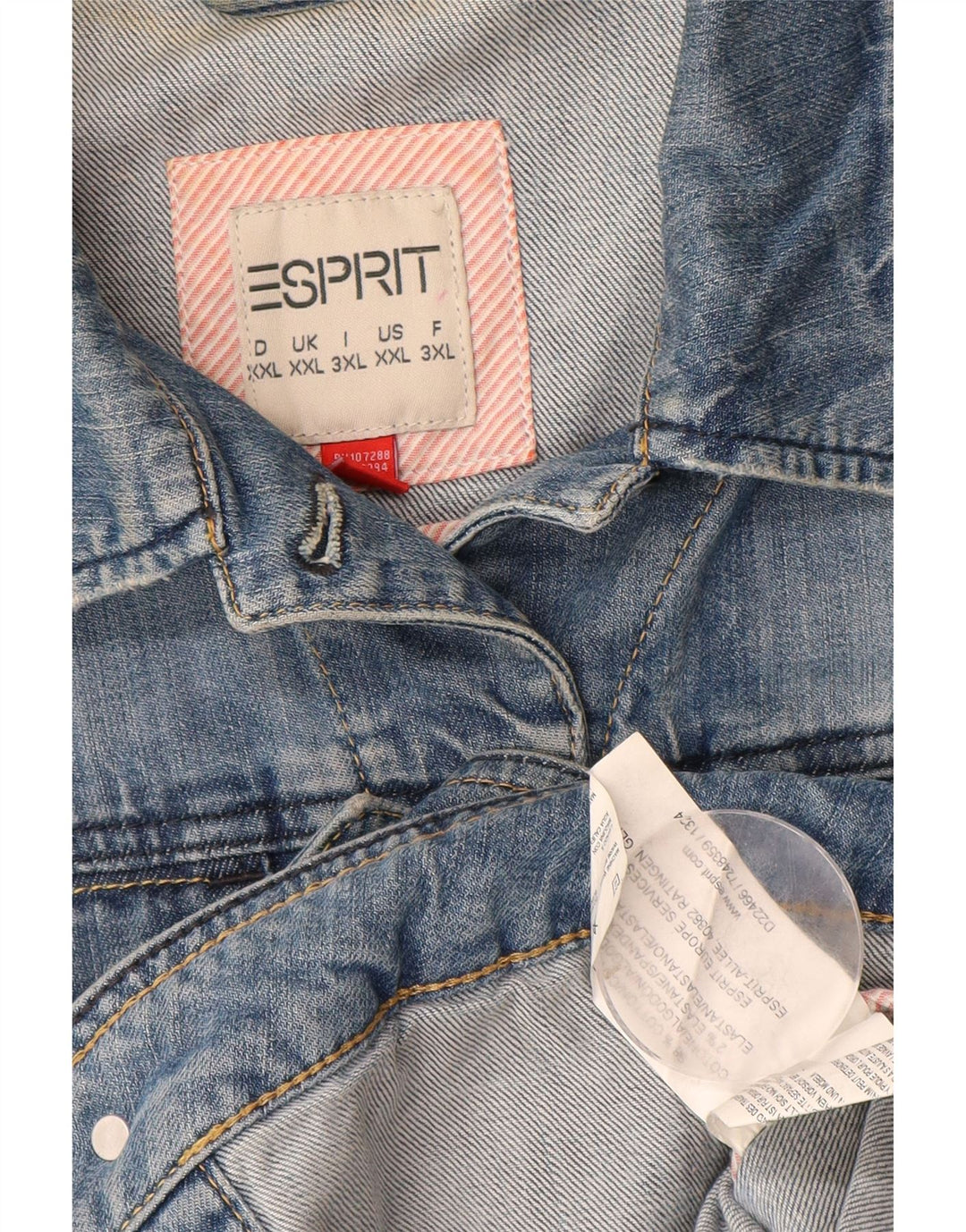 Giacca in denim da donna ESPRIT UK 20 2XL cotone blu