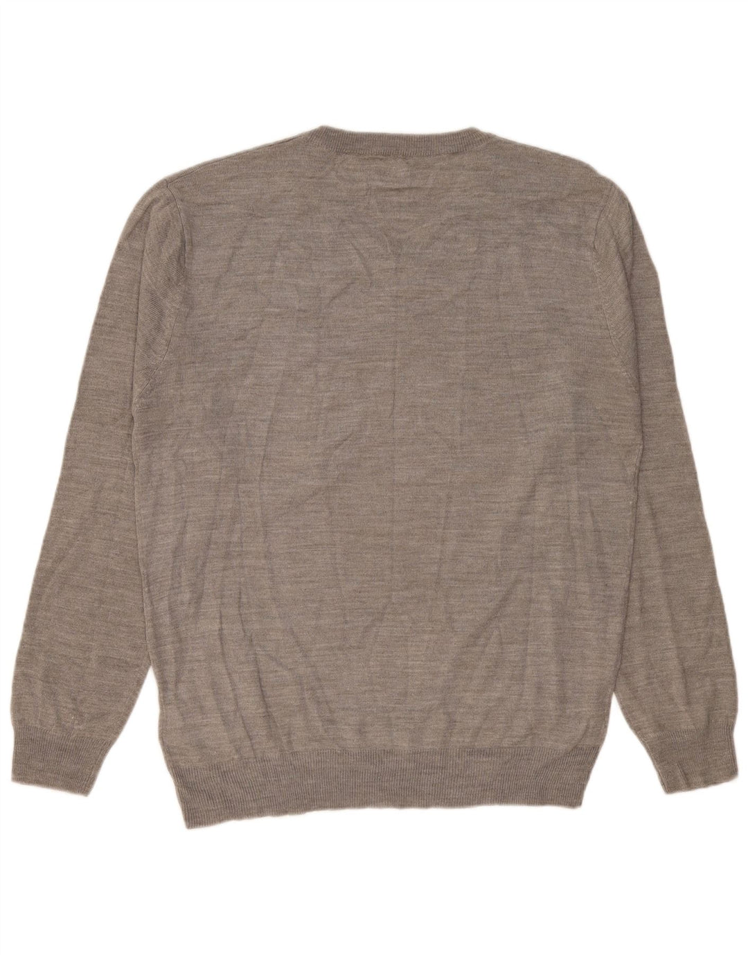 Maglione da uomo con scollo a V Pierre Cardin grande acrilico grigio