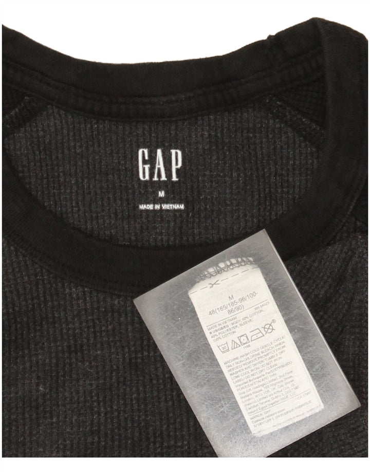 Gap Felpa da uomo in cotone color block grigio medio