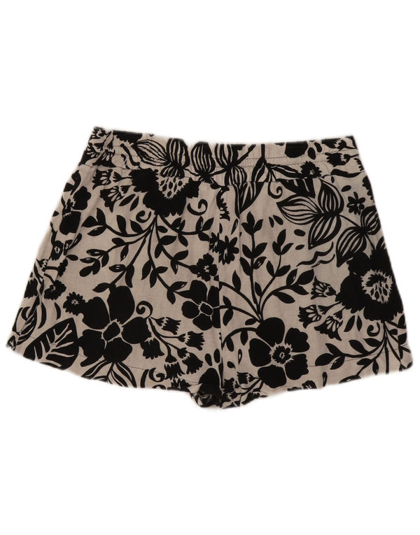 Pantaloni caldi a vita alta da donna Zara grandi W30 viscosa floreale bianca